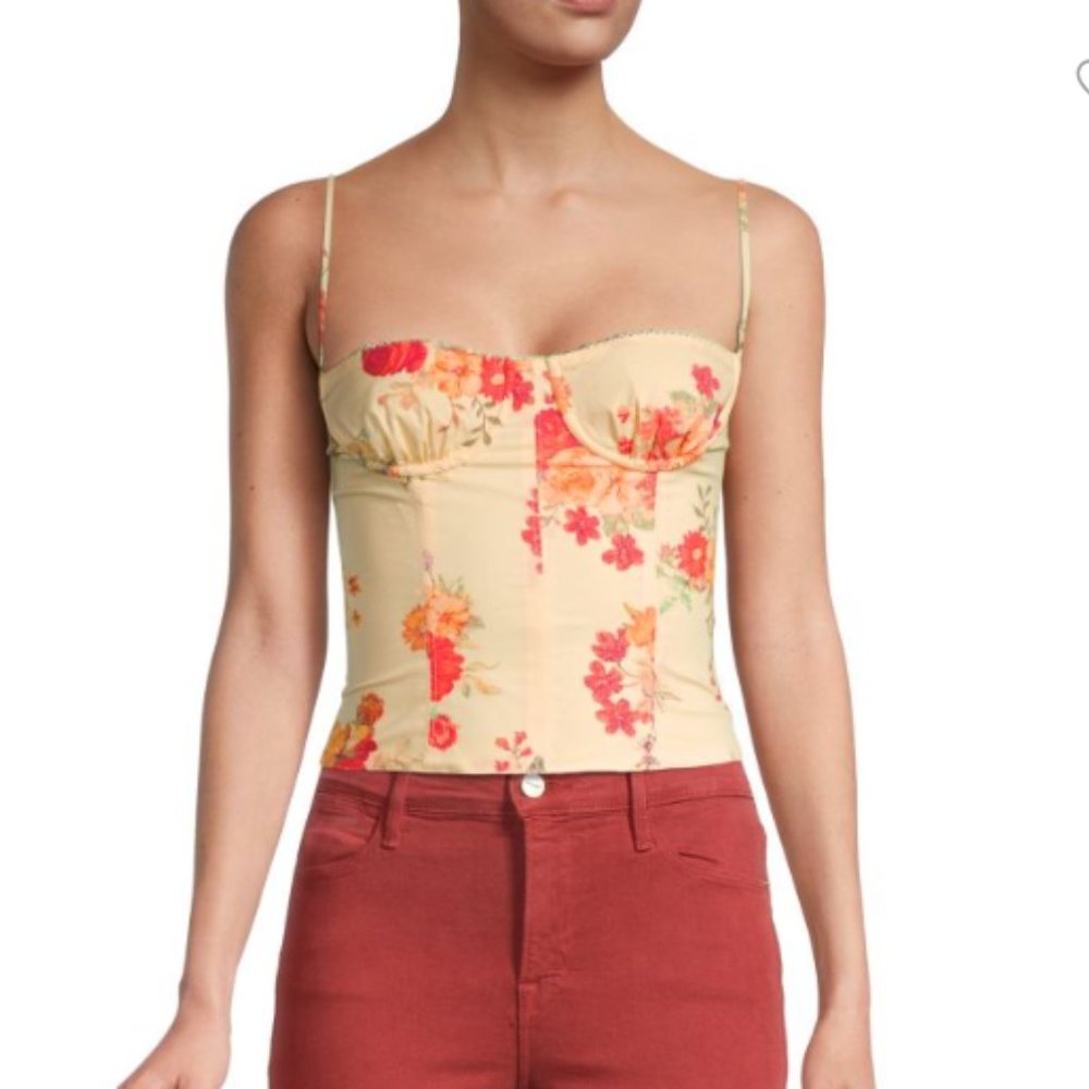 WeWoreWhat Floral Corset Top